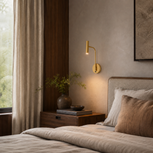 APLIQUE INTERNO LED ARTICULADO ZIONE 3W 3000K 21X12X35CM DORADO