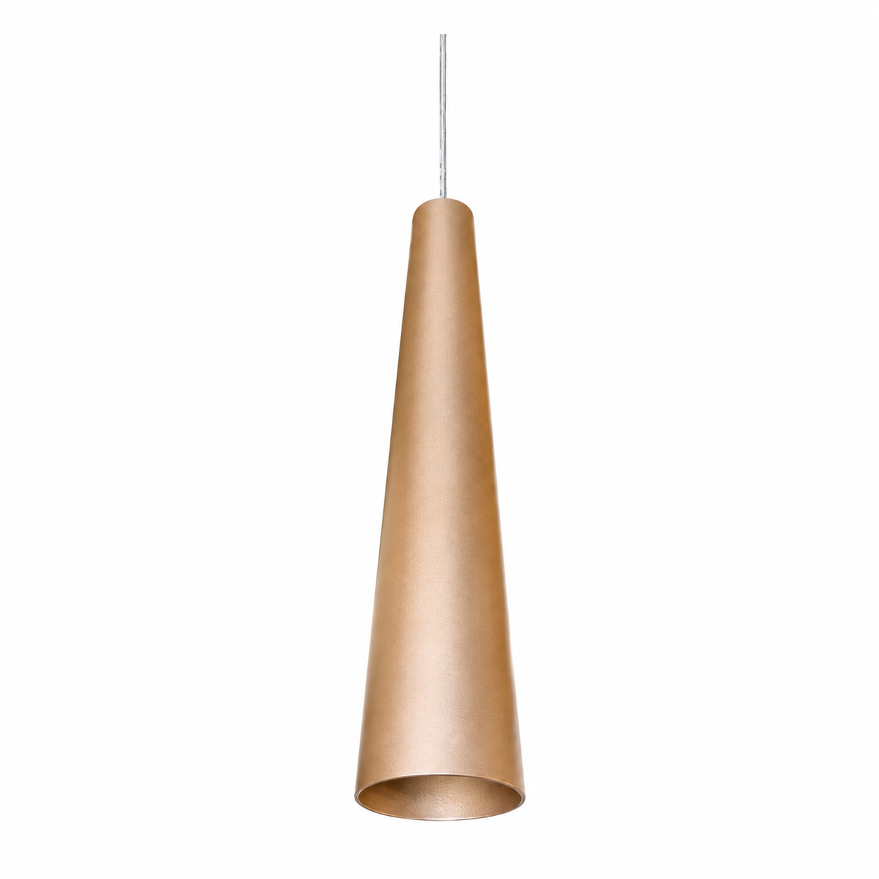 COLGANTE CONICO E27 10X50CM CAPUCCINO