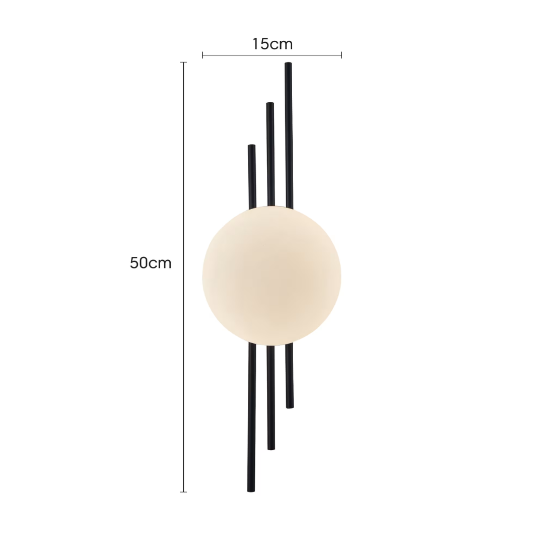APLIQUE INTERNO LED CAMI 6W 3000K NEGRO - Image 4